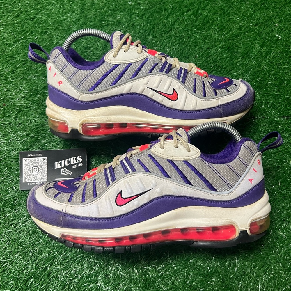 Nike Air Max 98 Purple Raptors Size 8 Women (AH6799-110)